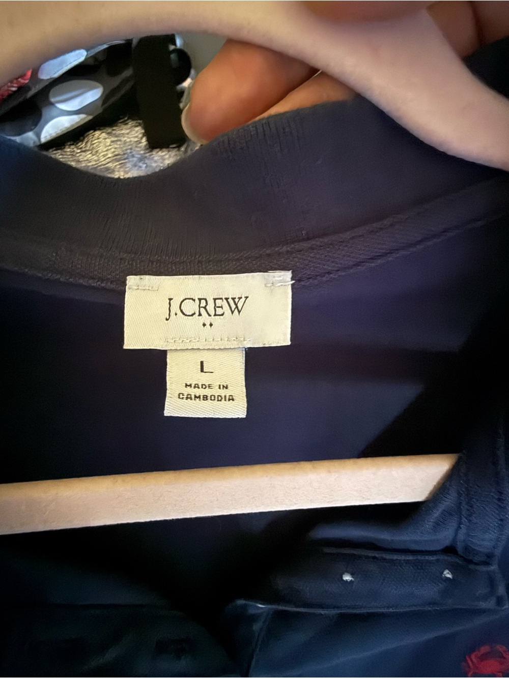 J. Crew Factory size large navy sleeveless polo size L - Picture 2 of 4